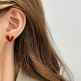 ガーリーにきまるミニレッドハートピアス ピアス ハートピアス | maison de LATIR | 詳細画像3 