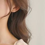 揺れるたび、やさしい輝きが耳元を彩るハートポイントピアス アクセサリー ピアス | maison de LATIR | 詳細画像4 