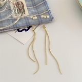 上品に揺れるパールロングチェーンピアス 両耳用 ピアス | maison de LATIR | 詳細画像9 