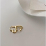 耳元にさりげない甘さを添える、ミニハートフープピアス アクセサリー 両耳セット | maison de LATIR | 詳細画像10 