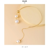 モードな雰囲気に仕上がるビッグパールアシンメトリーネックレス ゴールド シルバー | maison de LATIR | 詳細画像7