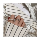 コーデをクールに格上げするsmile ロゴ&チェーンデザインセットリング カジュ… | maison de LATIR | 詳細画像5 