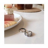 上品さを感じさせるシンプルデザインリング3点セット 指輪 シルバー | maison de LATIR | 詳細画像5 