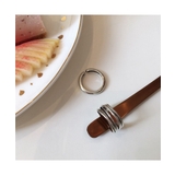 上品さを感じさせるシンプルデザインリング3点セット 指輪 シルバー | maison de LATIR | 詳細画像6 