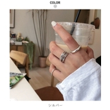 上品さを感じさせるシンプルデザインリング3点セット 指輪 シルバー | maison de LATIR | 詳細画像10 