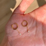 顔まわりをさりげなく華やかにする、一粒ビジューピアス レディース ゴールド | maison de LATIR | 詳細画像2