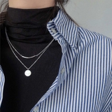 大人の洒落感を演出してくれるダブルチェーンネックレス アクセサリー 2連ネックレス | maison de LATIR | 詳細画像1