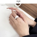 こなれ感のある大人の手元を演出する艶消しボリュームリング 指輪 シルバー | maison de LATIR | 詳細画像8