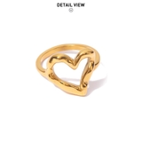 大人っぽくハートを取り入れられるハートリング ゴールド シルバー | maison de LATIR | 詳細画像8 