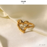 ゴールド | 大人っぽくハートを取り入れられるハートリング ゴールド シルバー | maison de LATIR