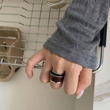 ボリュームに気分高まるレイヤーメタルリング アクセサリー 指 | maison de LATIR | 詳細画像4