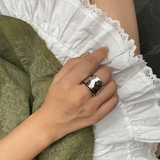 ボリュームに気分高まるレイヤーメタルリング アクセサリー 指 | maison de LATIR | 詳細画像6