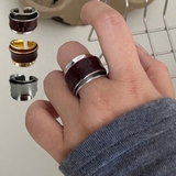 ボリュームに気分高まるレイヤーメタルリング アクセサリー 指 | maison de LATIR | 詳細画像1
