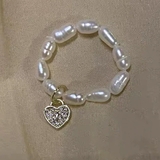 ハート | 上品な輝きがかわいいパールラインリング アクセサリー 指元 | maison de LATIR