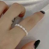 パール | 上品な輝きがかわいいパールラインリング アクセサリー 指元 | maison de LATIR