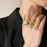 透明なストーンが美しいリング アクセサリー 指元 | maison de LATIR | 詳細画像1 