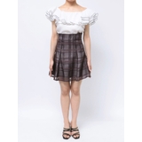 シアーチェックバックレースアップミニスカパン | MERCURYDUO | 詳細画像27 