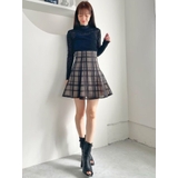 シアーチェックバックレースアップミニスカパン | MERCURYDUO | 詳細画像8 