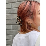 ベージュ | ラウンドチェッカークリップ | MURUA