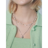 ハートモチーフダブルネックレス | EMODA | 詳細画像2 