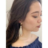アイボリー | ロングフェザーピアス | GYDA