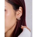 ゴールド | JEYSUS GGラインストーンピアス | GYDA