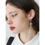 シルバー | ビジューコンビハートピアス | jouetie