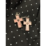 ピンク | クロスモチーフピアス | jouetie