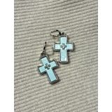 ブルー | クロスモチーフピアス | jouetie