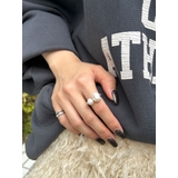 シルバー | 淡水パールデザインリング | Ungrid