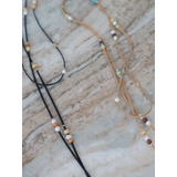 ウッドコンビフェイクレザーネックレス | Ungrid | 詳細画像11 