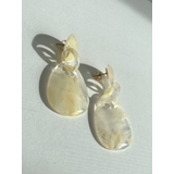 アイボリー | クリアマーブルピアス | RESEXXY