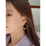 シルバー | コンビサークルピアス | RESEXXY