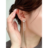 シルバー | ハートチェーンピアス | RESEXXY