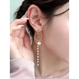 ゴールド | ポイントビジューフープピアス | RESEXXY
