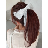 ホワイト | レースリボンバレッタ | RESEXXY