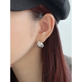 シルバー | メタルフープデザインピアス | RESEXXY