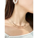 ゴールド | ハートストーンチェーンネックレス | RESEXXY