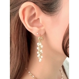 ゴールド | ボリュームパールチェーンピアス | RESEXXY