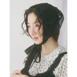 ブラック | flowerジャガードヘッドドレス | merry jenny