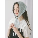 ブルー | flowerジャガードヘッドドレス | merry jenny