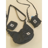 ブラック | ribbon square pouch | merry jenny