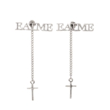 シルバー | 2WAY EATMEチェーンピアス | EATME