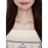 ゴールド | ミニリボンダブルチェーンネックレス | EATME