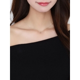 ゴールド | ワンポイントミニストーンネックレス | EATME