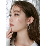 シルバー | DEFORMATION HOOPピアス | EVRIS