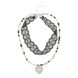 COLOR STONE LACE CHOKERネックレス | EVRIS | 詳細画像14 