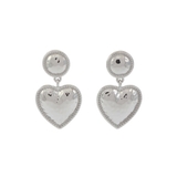 シルバー | SURFACE HEART MOTIFピアス | EVRIS