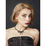 ブラック | PEARL RIBBON CHOKER | EVRIS