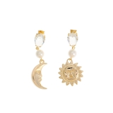 ゴールド | STONE MIX SUNNY MOTIFピアス | EVRIS